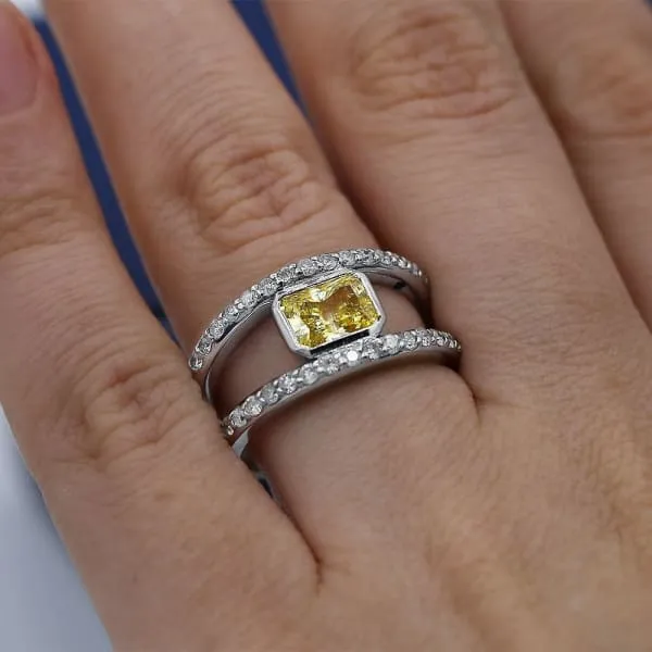 White Gold Fashion ring with center 200 ct Yellow Sapphire and side Diamonds ring RN17386 Diamond Source NYC Rings White Gold Fashion ring with center 200 ct Yellow Sapphire and side Diamonds ring RN17386 Diamond Source NYC Rings