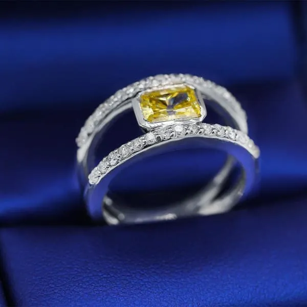 White Gold Fashion ring with center 200 ct Yellow Sapphire and side Diamonds ring RN17386 Diamond Source NYC Rings White Gold Fashion ring with center 200 ct Yellow Sapphire and side Diamonds ring RN17386 Diamond Source NYC Rings