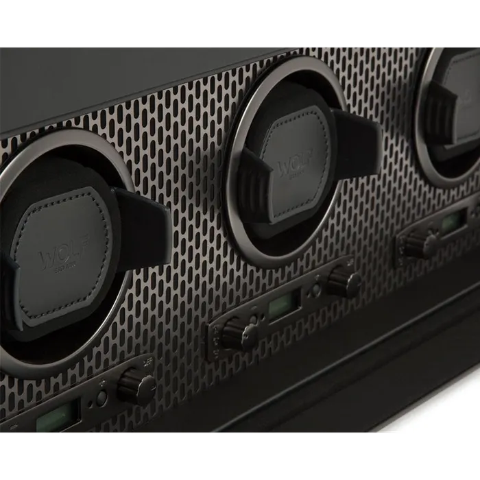 Wolf Designs Watches Wolf Axis Triple Watch Winder With Storage