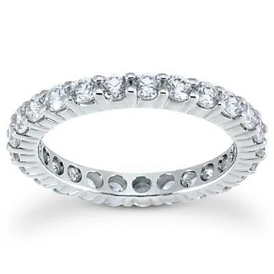 125 Ct Round Natural Earth Mined Diamond Eternity Ladies Band Solid Gold 14K GB Rings 125 Ct Round Natural Earth Mined Diamond Eternity Ladies Band Solid Gold 14K GB Rings