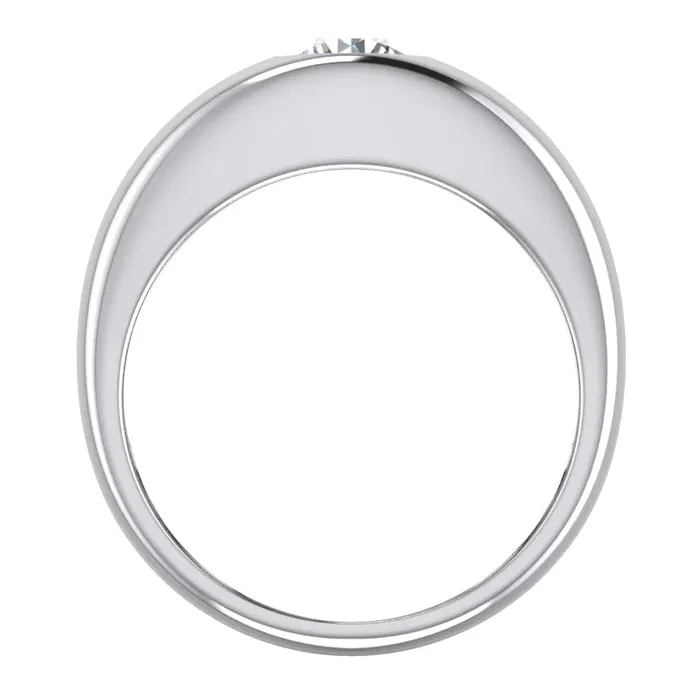 1 Carat Men Gypsy Solitaire Ring F Vs1 Round Natural Earth Mined Diamond White Gold 14K GB Rings 1 Carat Men Gypsy Solitaire Ring F Vs1 Round Natural Earth Mined Diamond White Gold 14K GB Rings
