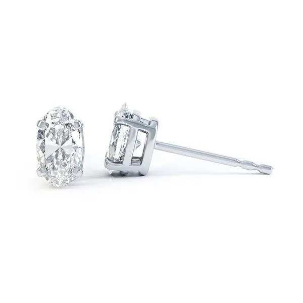 270 Carats Oval Cut Sparkling Natural Earth Mined Diamonds Studs Earrings White Gold GB Earrings 270 Carats Oval Cut Sparkling Natural Earth Mined Diamonds Studs Earrings White Gold GB Earrings