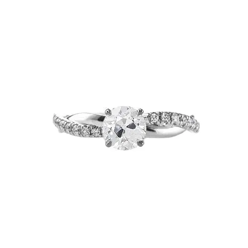 2 Carats Old Cut Round Natural Earth Mined Diamond Ring Twisted Style Womens Jewelry HarryChadEntcom Rings 2 Carats Old Cut Round Natural Earth Mined Diamond Ring Twisted Style Womens Jewelry HarryChadEntcom Rings