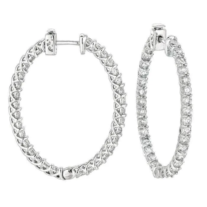 452 Carat Oval Shape 7 Pointer Hoop Natural Earth Mined Diamond Earring White Gold 14K GB Earrings 452 Carat Oval Shape 7 Pointer Hoop Natural Earth Mined Diamond Earring White Gold 14K GB Earrings