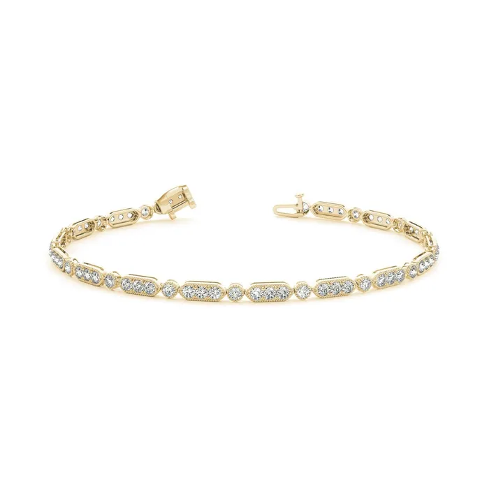 512 Carats White Gold Round Natural Earth Mined Diamond Bracelet GB Bracelets 512 Carats White Gold Round Natural Earth Mined Diamond Bracelet GB Bracelets
