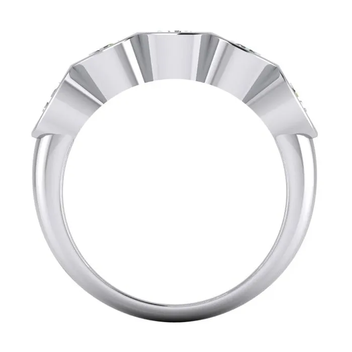 5 Stone Half Bezel Round Natural Earth Mined Diamond Band 3 Carats HarryChadEntcom Rings 5 Stone Half Bezel Round Natural Earth Mined Diamond Band 3 Carats HarryChadEntcom Rings