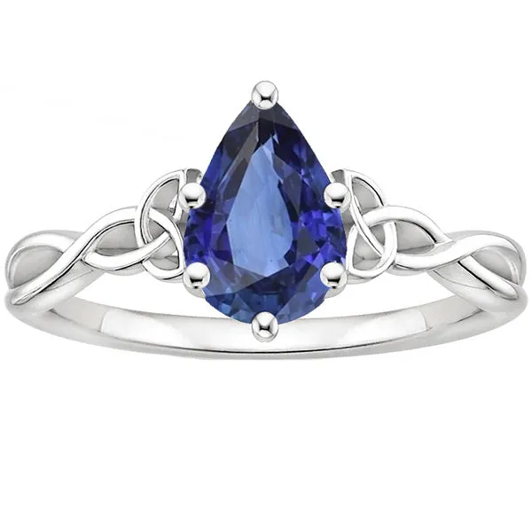 Antique Style Solitaire Ring Pear Cut Ceylon Sapphire Jewelry 4 Carats HarryChadEntcom Rings Antique Style Solitaire Ring Pear Cut Ceylon Sapphire Jewelry 4 Carats HarryChadEntcom Rings