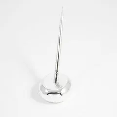 Bey Berk Rings Bey Berk Silver Plated Oval Pen Stand With Pen