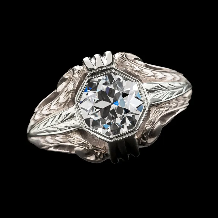 Bezel Set Solitaire Ring Round Old Mine Cut Natural Earth Mined Diamond 2 Carats HarryChadEntcom Rings Bezel Set Solitaire Ring Round Old Mine Cut Natural Earth Mined Diamond 2 Carats HarryChadEntcom Rings