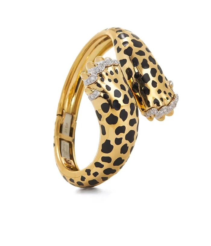 Bracelets David Webb Leopard Paw Bracelet