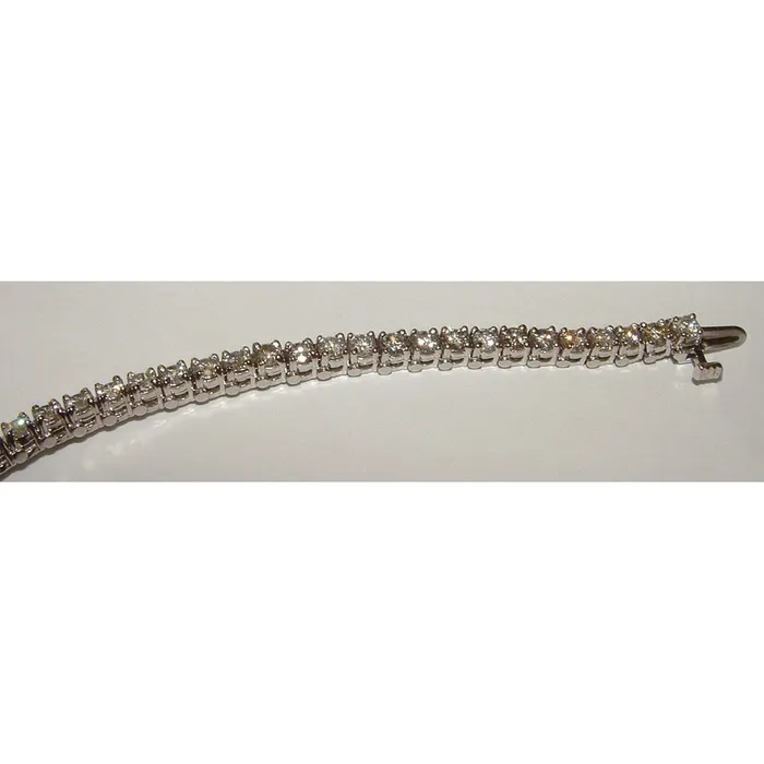 Bracelets Real Natural Earth Mined Diamond Women Tennis Bracelet White Gold Jewelry 455 Carat GB
