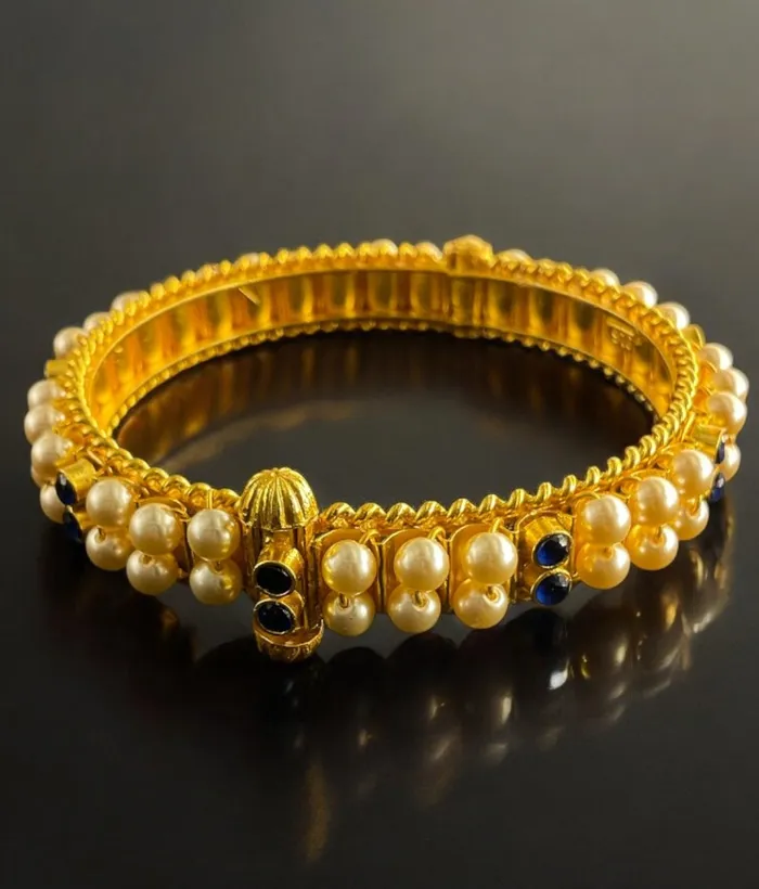 Bracelets Silversmith The Prisha Silver Pearl Bracelet Single Blue Size 22242628 Bracelets Silversmith The Prisha Silver Pearl Bracelet Single Blue Size 22242628