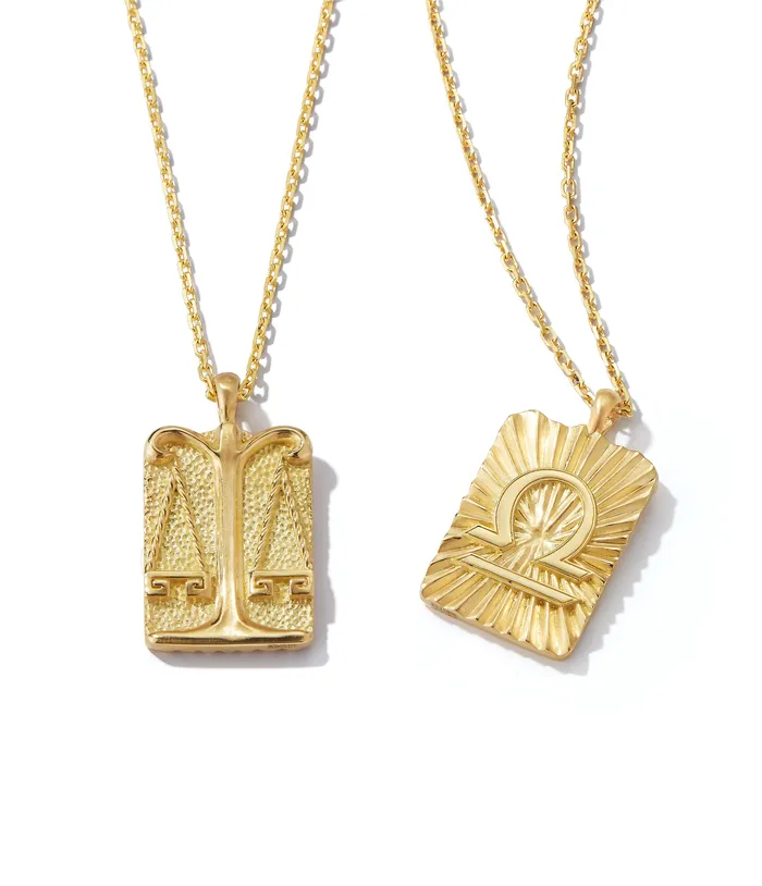 David Webb Workshop Necklaces Libra Zodiac Pendant Necklace