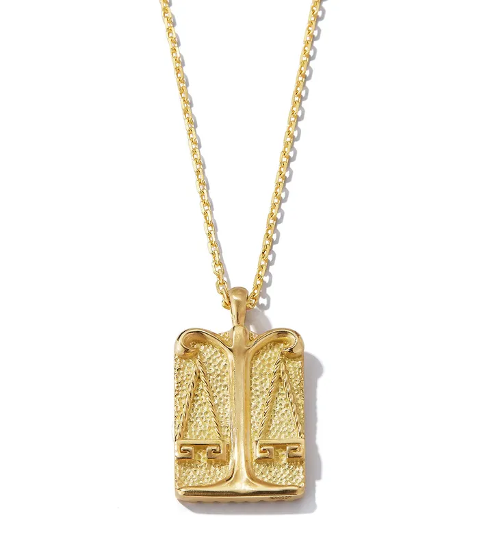 David Webb Workshop Necklaces Libra Zodiac Pendant Necklace