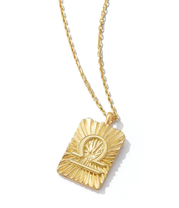 David Webb Workshop Necklaces Libra Zodiac Pendant Necklace