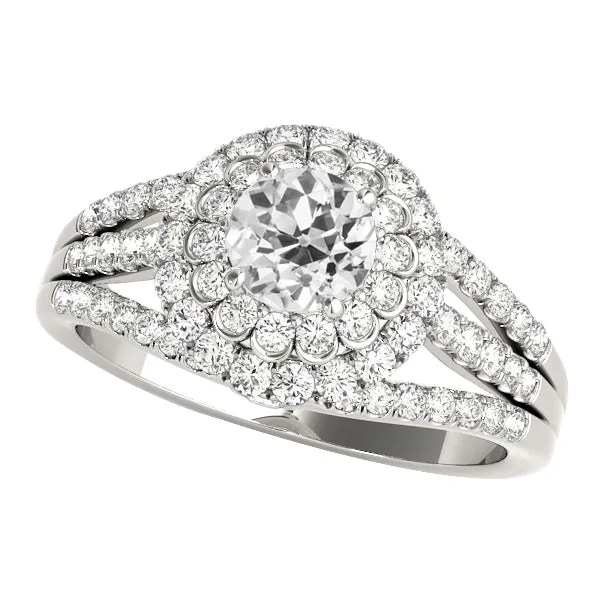 Double Halo Ring Old Cut Round Natural Earth Mined Diamond Triple Split Shank 475 Carats HarryChadEntcom Rings Double Halo Ring Old Cut Round Natural Earth Mined Diamond Triple Split Shank 475 Carats HarryChadEntcom Rings