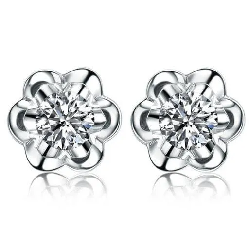 Earrings GB Round Brilliant Cut 250 Ct Real Natural Earth Mined Diamonds Women Stud Earrings White Gold Earrings GB Round Brilliant Cut 250 Ct Real Natural Earth Mined Diamonds Women Stud Earrings White Gold