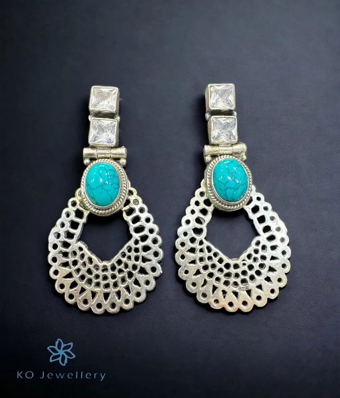 Earrings Gemstone The Dakshita Silver Gemstone Earrings