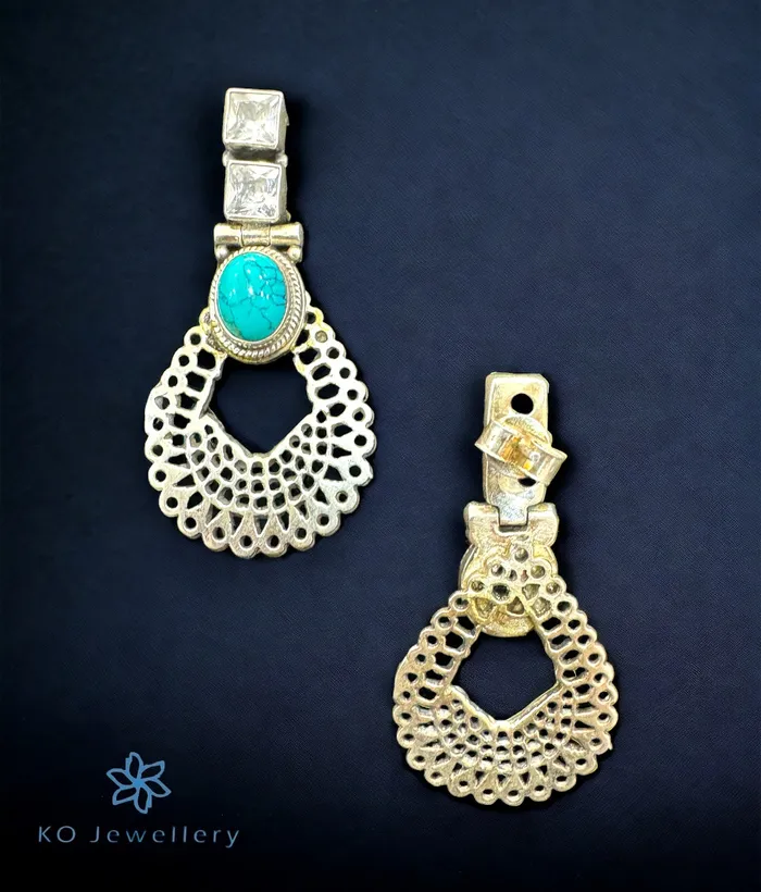 Earrings Gemstone The Dakshita Silver Gemstone Earrings