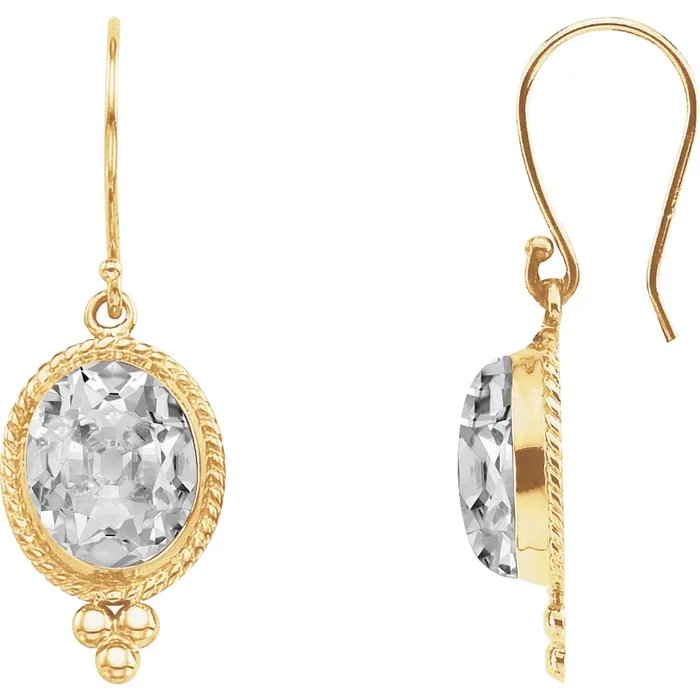 Earrings HarryChadEntcom Genuine Diamond Oval Old Miner Dangle Earring Rope Bezel Set 6 Carats Gold Earrings HarryChadEntcom Genuine Diamond Oval Old Miner Dangle Earring Rope Bezel Set 6 Carats Gold