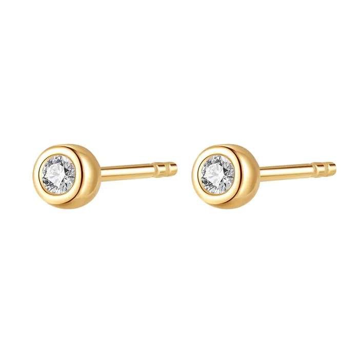Earrings Hey Happiness Completion Stud Earrings 14K Gold
