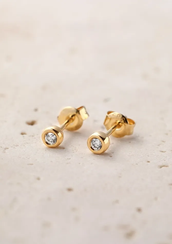 Earrings Hey Happiness Completion Stud Earrings 14K Gold Earrings Hey Happiness Completion Stud Earrings 14K Gold