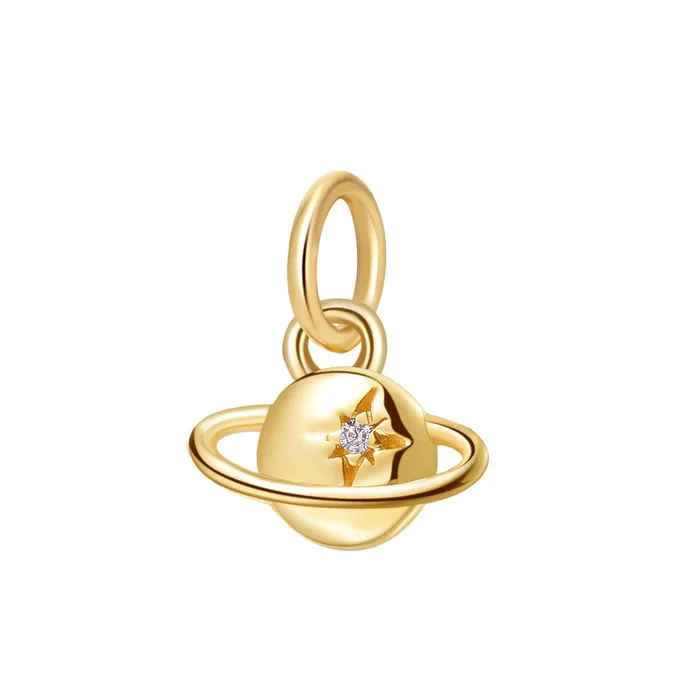 Galactic Pendant Necklace 9K Gold Hey Happiness Necklaces Galactic Pendant Necklace 9K Gold Hey Happiness Necklaces