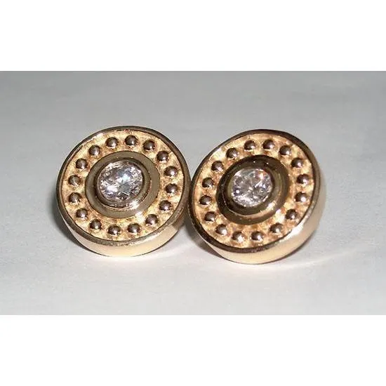 GB 1 Carat G SI1 Antique Style Natural Earth Mined Diamond Stud Earring Earrings GB 1 Carat G SI1 Antique Style Natural Earth Mined Diamond Stud Earring Earrings