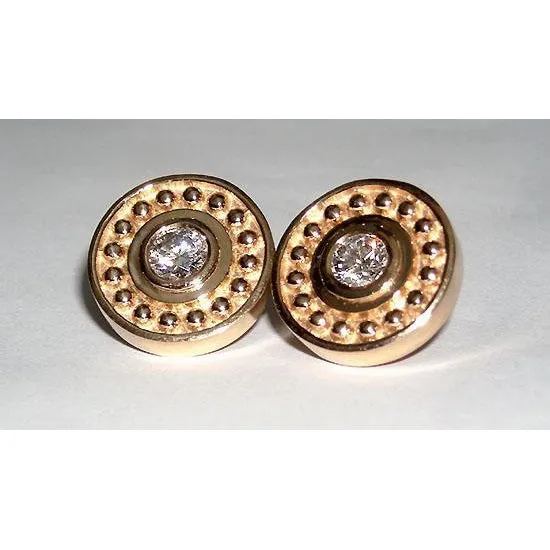 GB 1 Carat G SI1 Antique Style Natural Earth Mined Diamond Stud Earring Earrings GB 1 Carat G SI1 Antique Style Natural Earth Mined Diamond Stud Earring Earrings