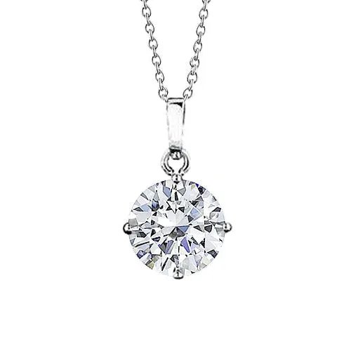 GB 1 Carat G VS1 Solitaire Natural Earth Mined Diamond Necklace Pendant White Gold 14K New Necklaces GB 1 Carat G VS1 Solitaire Natural Earth Mined Diamond Necklace Pendant White Gold 14K New Necklaces