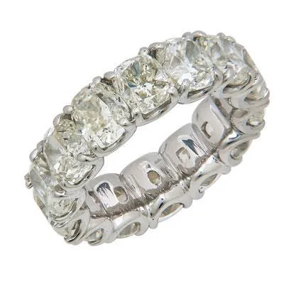 GB 10 Carat Natural Earth Mined Diamond Eternity Wedding Ring Rings