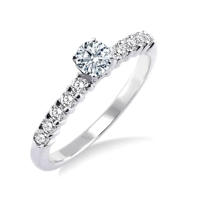 GB 275 Carats Round Cut Natural Earth Mined Diamond Engagement Ring New White Gold 14K Rings GB 275 Carats Round Cut Natural Earth Mined Diamond Engagement Ring New White Gold 14K Rings