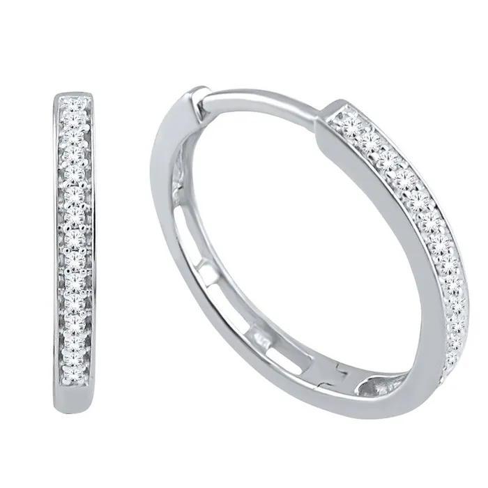 GB Earrings F Vvs1 21 Ct Round Cut Natural Earth Mined Diamond Hoop Earrings 14K White Gold GB Earrings F Vvs1 21 Ct Round Cut Natural Earth Mined Diamond Hoop Earrings 14K White Gold