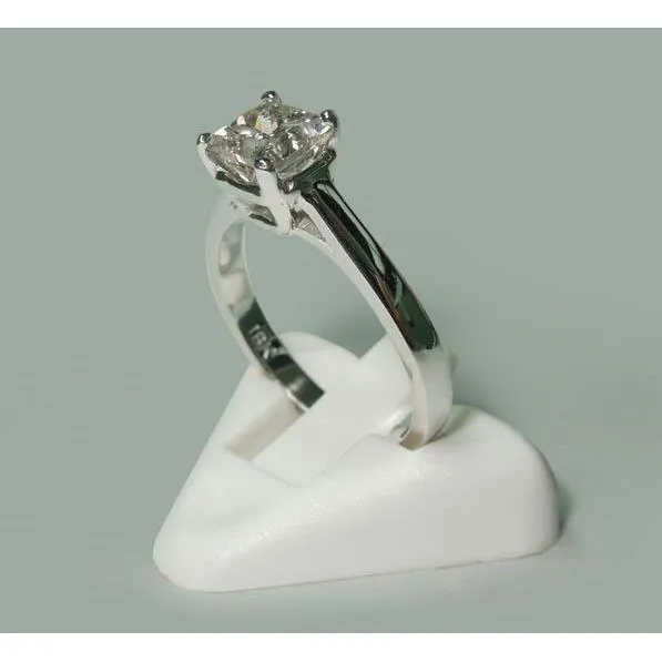 GB Rings 150 Carat Princess Natural Earth Mined Diamond Solitaire Engagement Ring White Gold GB Rings 150 Carat Princess Natural Earth Mined Diamond Solitaire Engagement Ring White Gold