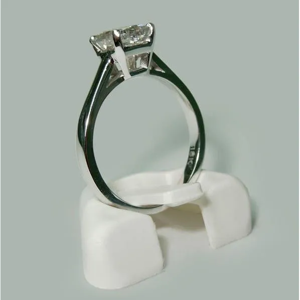 GB Rings 150 Carat Princess Natural Earth Mined Diamond Solitaire Engagement Ring White Gold