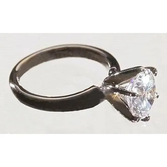 GB Rings 150 Carats Natural Earth Mined Diamond Solitaire Engagement Ring 14K White Gold GB Rings 150 Carats Natural Earth Mined Diamond Solitaire Engagement Ring 14K White Gold