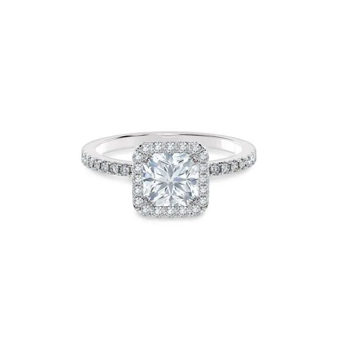 GB Rings 220 Carats Radiant And Round Cut Natural Earth Mined Diamond Ring 14K White Gold New GB Rings 220 Carats Radiant And Round Cut Natural Earth Mined Diamond Ring 14K White Gold New