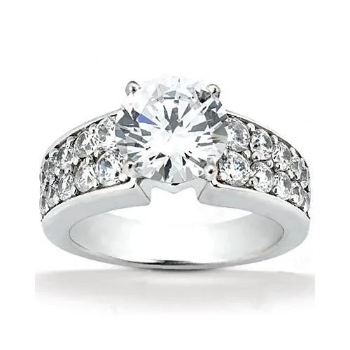 GB Rings 250 Ct Women Natural Earth Mined Diamond Ring With Accents White Gold 14K GB Rings 250 Ct Women Natural Earth Mined Diamond Ring With Accents White Gold 14K