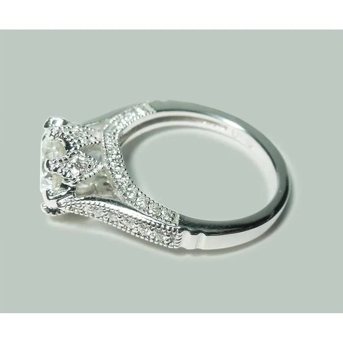 GB Rings 275 Carat Solitaire With Accents Natural Earth Mined Diamond Engagement Ring White Gold