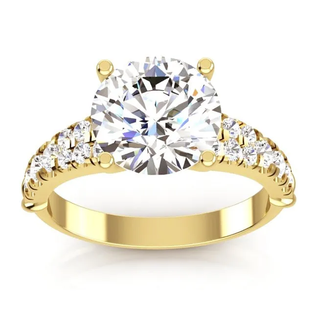 GB Rings 340 Carats Brilliant Cut Natural Earth Mined Diamonds Engagement Ring White Gold New