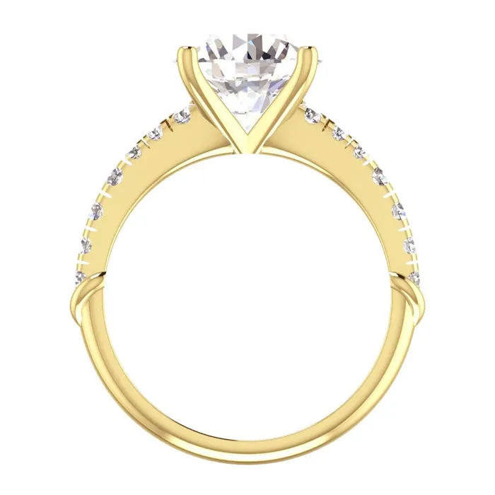 GB Rings 340 Carats Brilliant Cut Natural Earth Mined Diamonds Engagement Ring White Gold New
