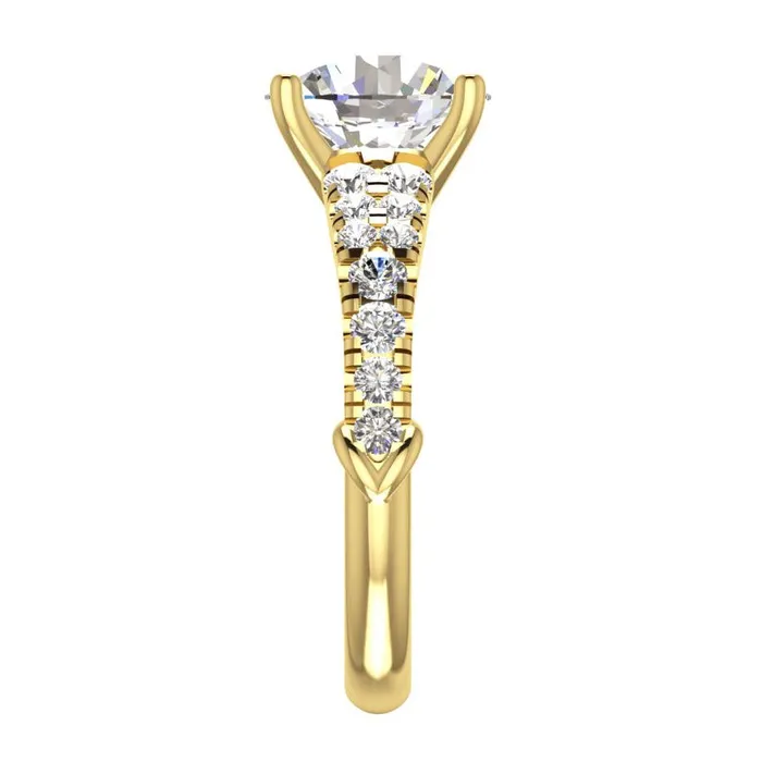 GB Rings 340 Carats Brilliant Cut Natural Earth Mined Diamonds Engagement Ring White Gold New