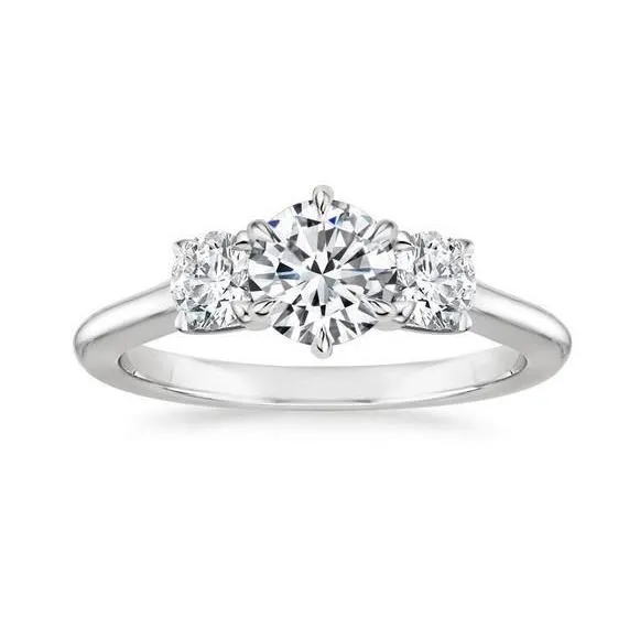 GB Rings Gorgeous 3 Stone Round Cut 325 Ct Natural Earth Mined Diamonds Wedding Ring White Gold GB Rings Gorgeous 3 Stone Round Cut 325 Ct Natural Earth Mined Diamonds Wedding Ring White Gold