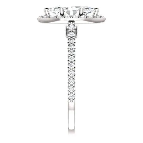 GB Rings Marquise Natural Earth Mined Diamond Ring