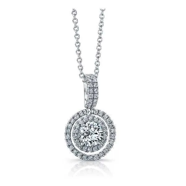 GB Round Cut Natural Earth Mined Diamond Pendant Necklace Prong Set 20 Carat White Gold 14K Necklaces GB Round Cut Natural Earth Mined Diamond Pendant Necklace Prong Set 20 Carat White Gold 14K Necklaces