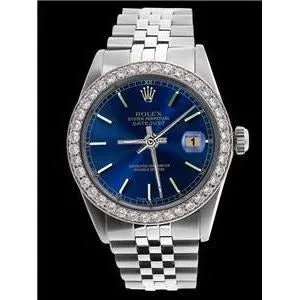 GB Watches Blue Stick Dial Watch Ss Jubilee Diamond Perpetual Rolex Mens GB Watches Blue Stick Dial Watch Ss Jubilee Diamond Perpetual Rolex Mens