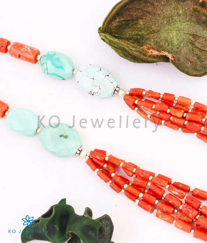 Gemstone Necklaces The Boho Turquoise Antique Silver Necklace
