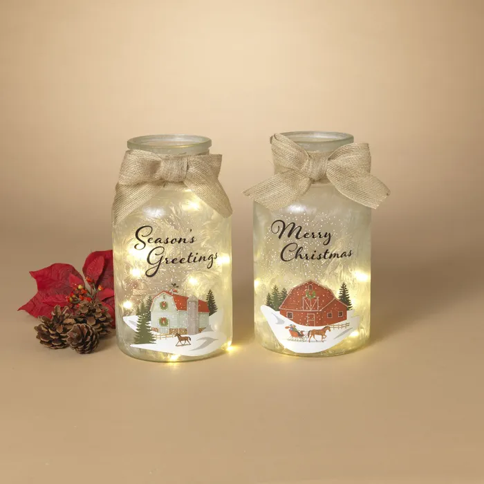Gerson Company Necklaces Gerson 98H BO Lighted Frosted Glass Holiday Barn Design Luminary 2 Asst Gerson Company Necklaces Gerson 98H BO Lighted Frosted Glass Holiday Barn Design Luminary 2 Asst
