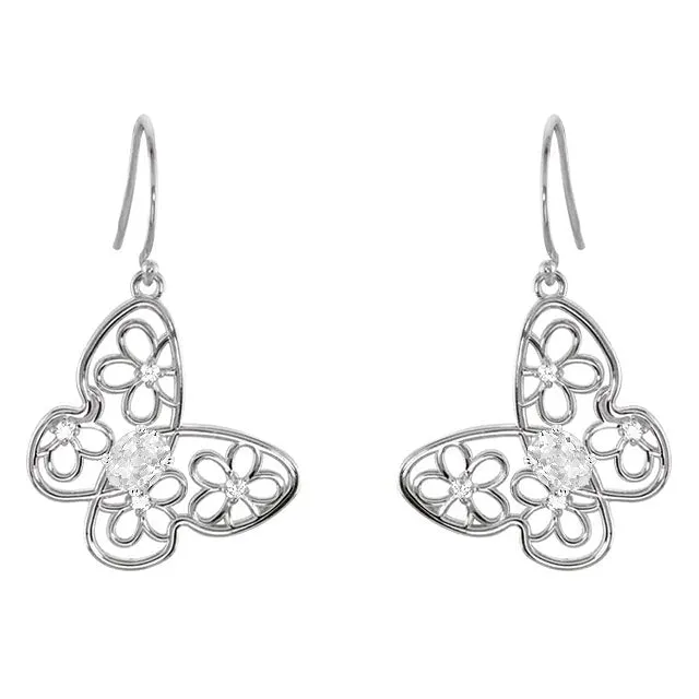 HarryChadEntcom Butterfly Drop Earrings 125 Ct Oval Old Cut Mined Diamond Jewelry Earrings HarryChadEntcom Butterfly Drop Earrings 125 Ct Oval Old Cut Mined Diamond Jewelry Earrings