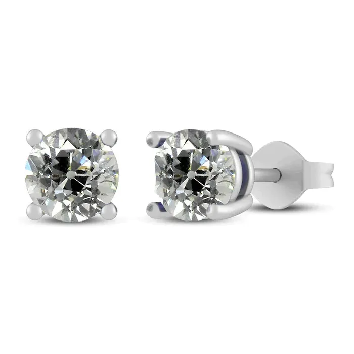 HarryChadEntcom Earrings 4 Ct Natural Earth Mined Diamond Gold Earrings Basket Set HarryChadEntcom Earrings 4 Ct Natural Earth Mined Diamond Gold Earrings Basket Set